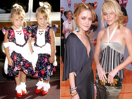 Mary-Kate-and-Ashley-Olsen v detstve i segodnya