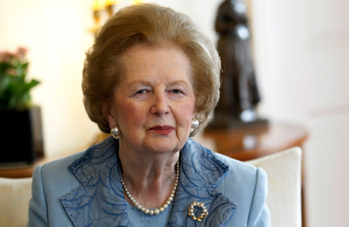 Margaret Thatcher - siniy cvet