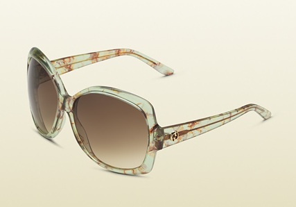 green Flora motif bio-based sunglasses from Gucci