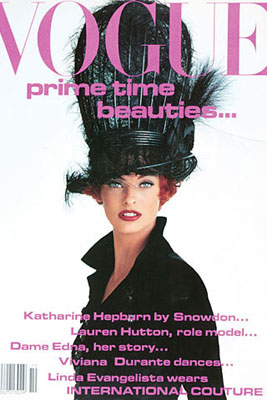 linda-evangelista-modelling-philip-treacy-hat 1991