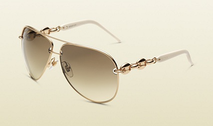 white aviator sunglasses Gucci