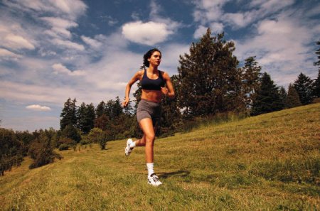 woman running