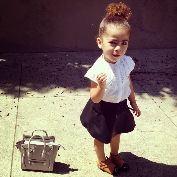 Alaia Rose Barbier in Zara Kids