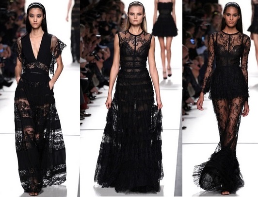 Elie Saab 2014 chernoe krugevo