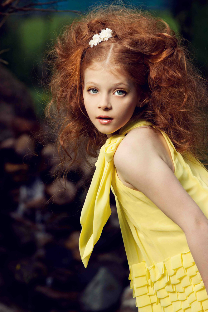 Валентина Ляпина - русская модель и актриса в 11 лет.