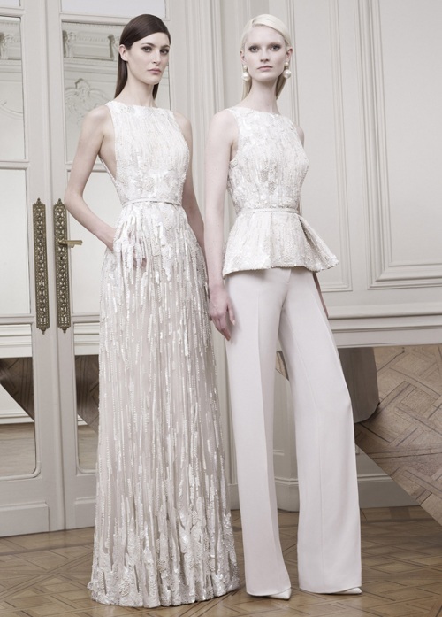 Elie Saab resort 2015 white line