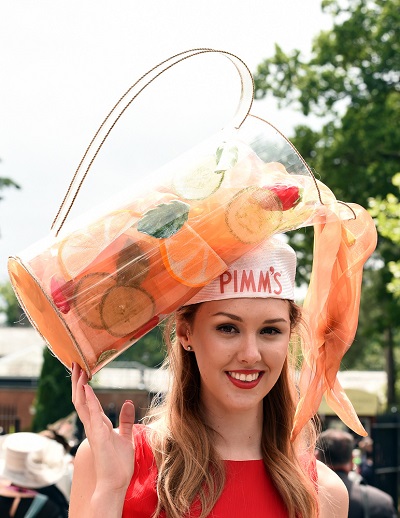 Ladies Day At Royal Ascot 2014 hat oranga juice