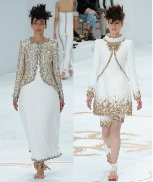 Chanel Haute Couture FW 2014-2015 dress with gold