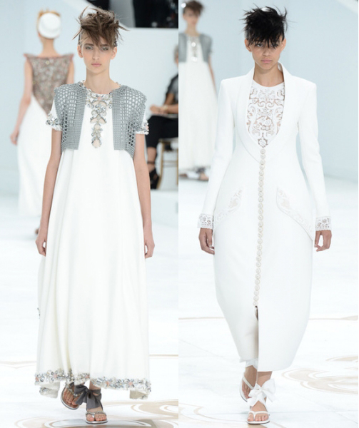 Chanel Haute Couture FW 2014-2015 white dress