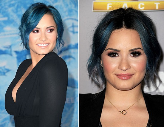 Demi_Lovato_pastel_rainbow_hair_color_trend