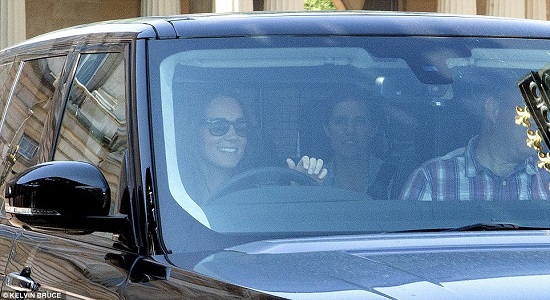 Prince George with mother and nanny