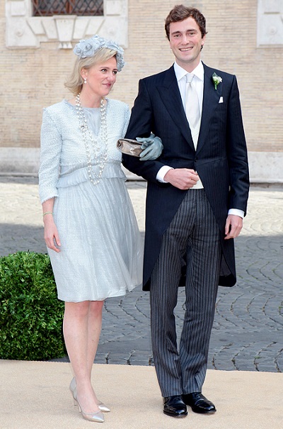 prince Amedeo with mother