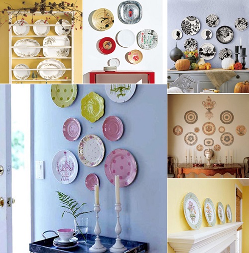decorative-plate-on-wall-collage