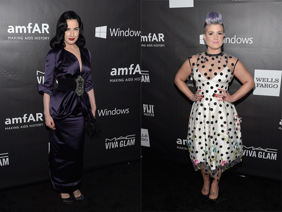 Dita fon Tiz and Kelly Osbourne