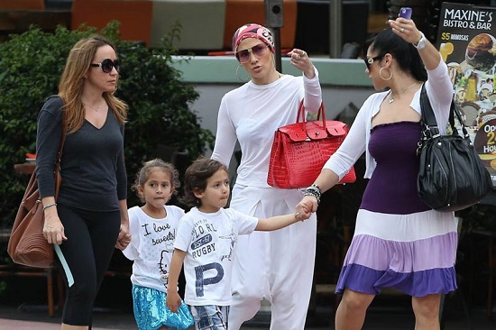 Jennifer Lopez has a casual outing with her Kids