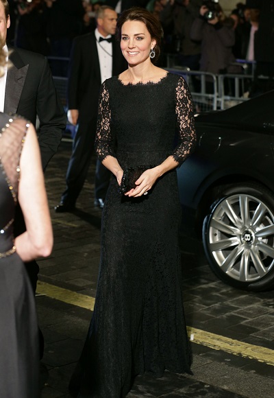 Kate Middleton in black dress