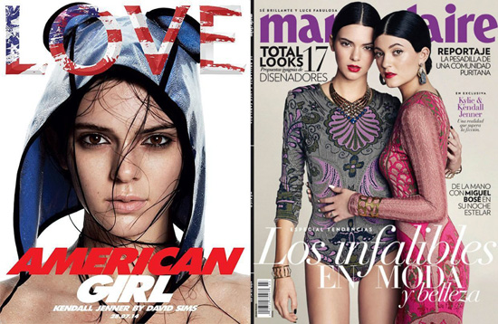 Kendall Jenner love magazine and MC